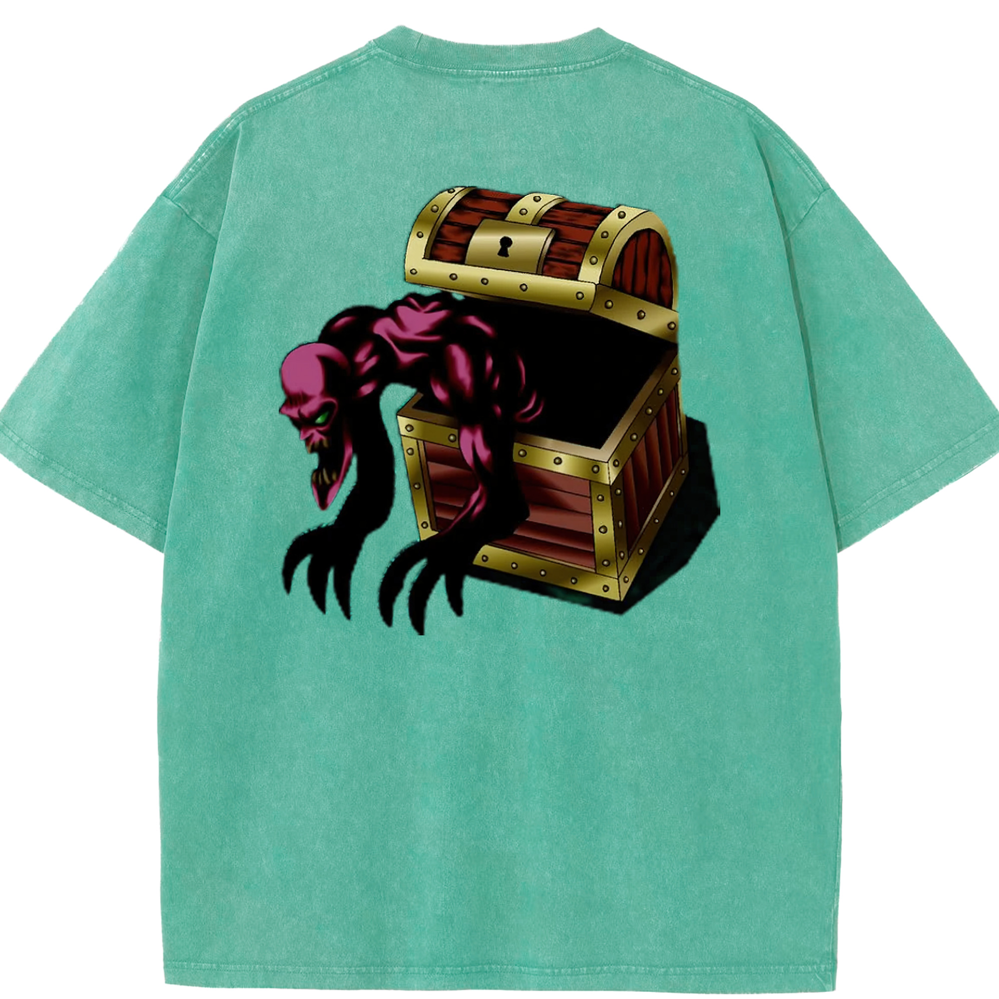 （画像用） 遊☆戯☆王 Yu-Gi-Oh! 綿100% ヴィンテージ風 半袖Tシャツ（背面プリント）